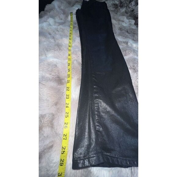 Ralph Lauren 109 Black Label Womens Sz 26 Black Coated Stretch Skinny Jeans - Picture 12 of 16